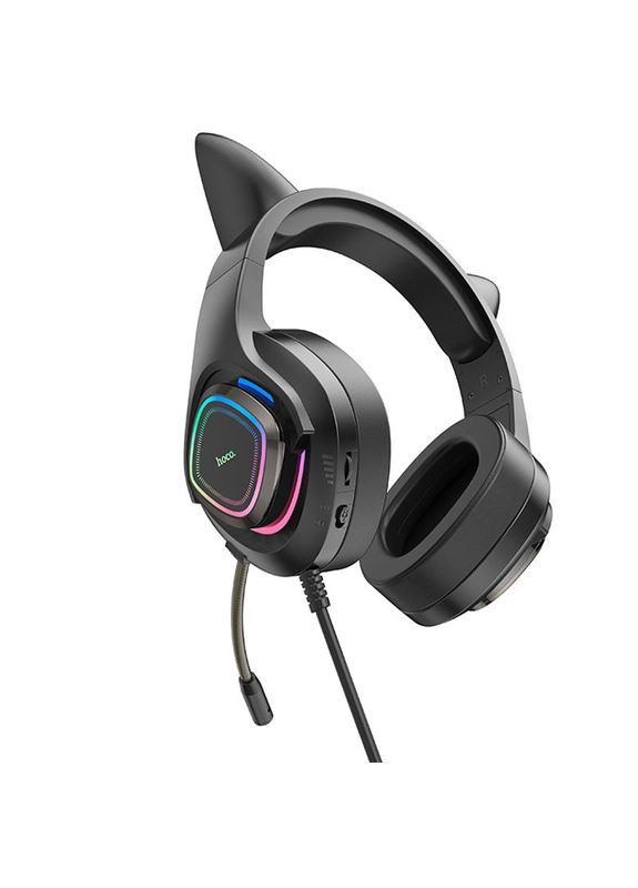 Накладные наушники W107 Cute cat (USB+3.5mm/2m) Hoco (369668205)