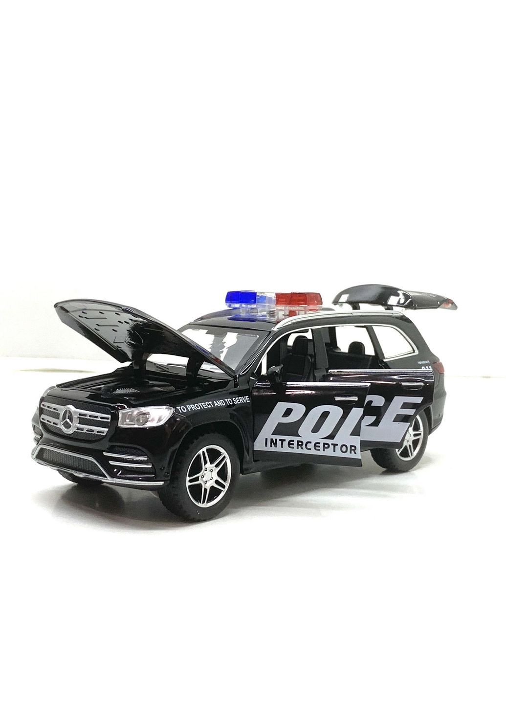 Машина Автосвіт Mercedes gls інерційна відчиняються двері 16.5 см Чорна (AP-1957) No Brand (302215631)