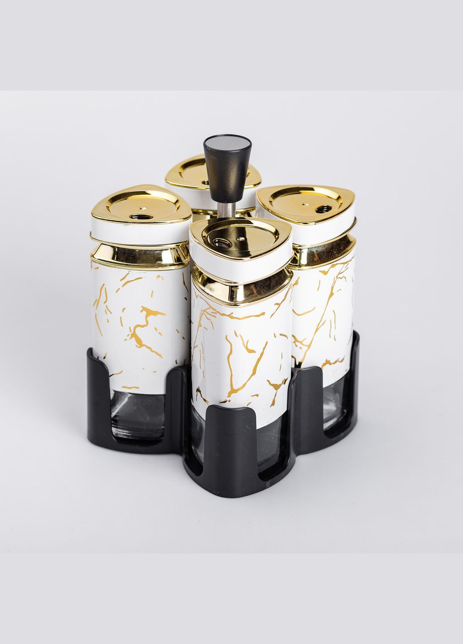 Набор банок для специй 4 шт. 120 мл карусель для хранения специй. Yiwu (322654057)