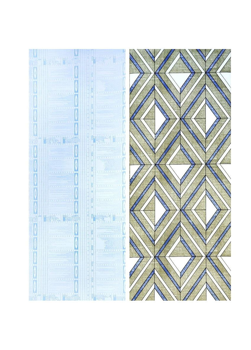 Самоклеюча плівка 0,45х10м х 0,07мм Волошкові ромби SW-00001256 Sticker Wall (353967686)