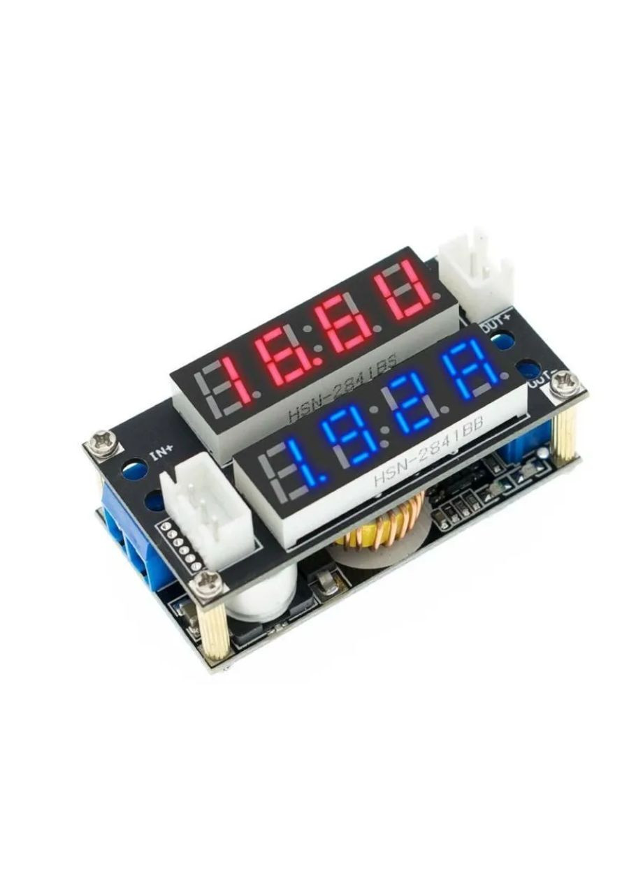 Перетворювач DC-DC знижувальний XL4015I з регулюванням струму та двома індикаторами No Brand (318446890)