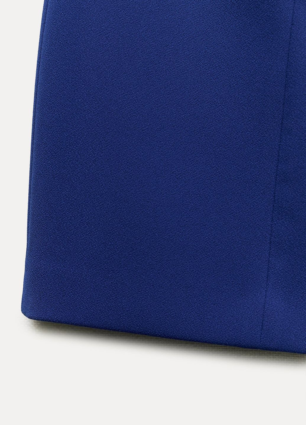 Синяя офисная однотонная юбка Zara