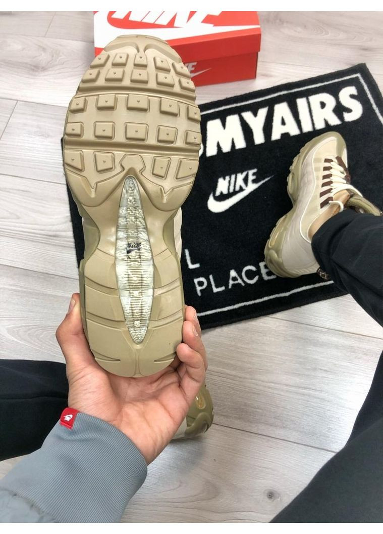 КРОССОВКИ ЖЕНСКИЕ NIKE AIR MAX 95 SNEAKERBOOT BEIGE НАЙК АИР МАКС 95 No Brand бежевые зима (367177207)