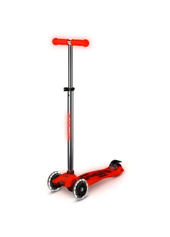 Самокат Maxi Deluxe Glow LED Красная аура (MMD368) Micro (396930713)