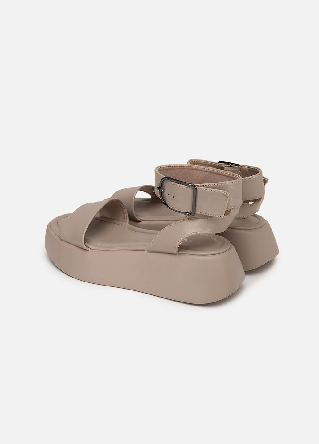 Кофейные женские босоножки на платформе цвет кофейный цб-00237864 Yuki