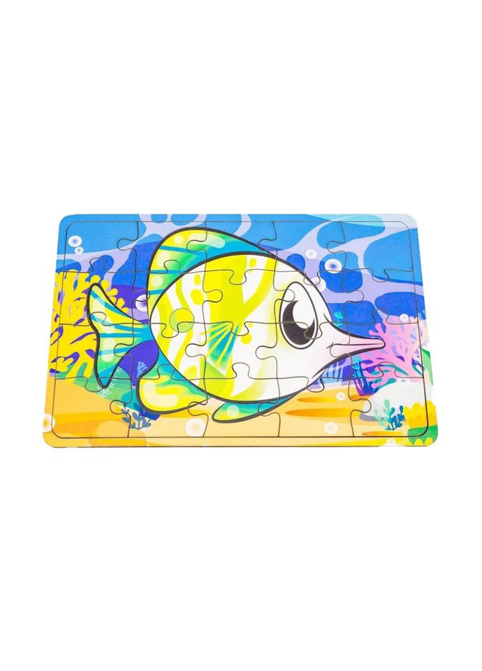 Дитячий дерев'яний пазл Рибка-меч Арт-10030, 20 елементів PuzzleOK (337500107)