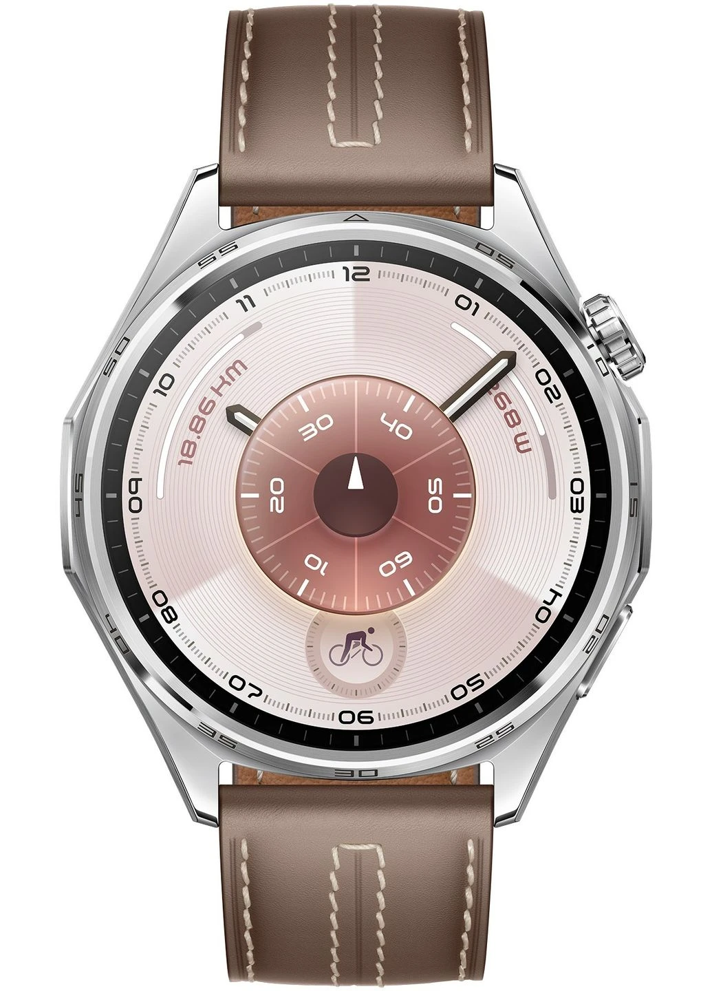 Смарт-часы Watch GT 6 46mm Steel с ремешком из коричневой композитной кожи (55020FTW) Huawei (374600534)