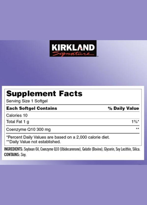 Коэнзим Q10 Signature CoQ10 300 мг 100 капсул Kirkland (319133757)
