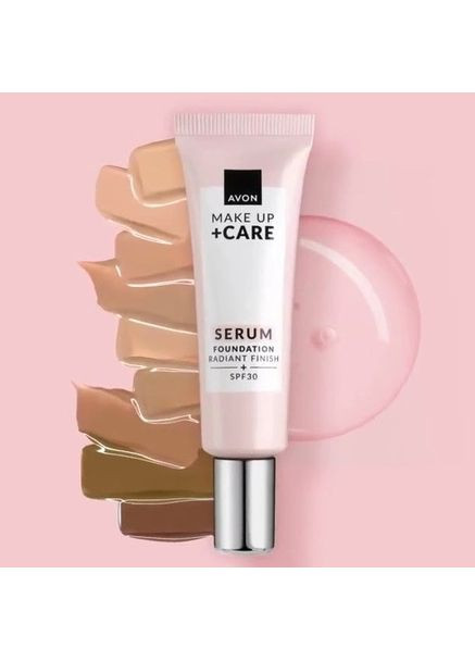 Сяючий тональний крем-сироватка для обличчя SPF30, 30мл 245N (Natural Beige / Натуральний беж) Avon (368682072)