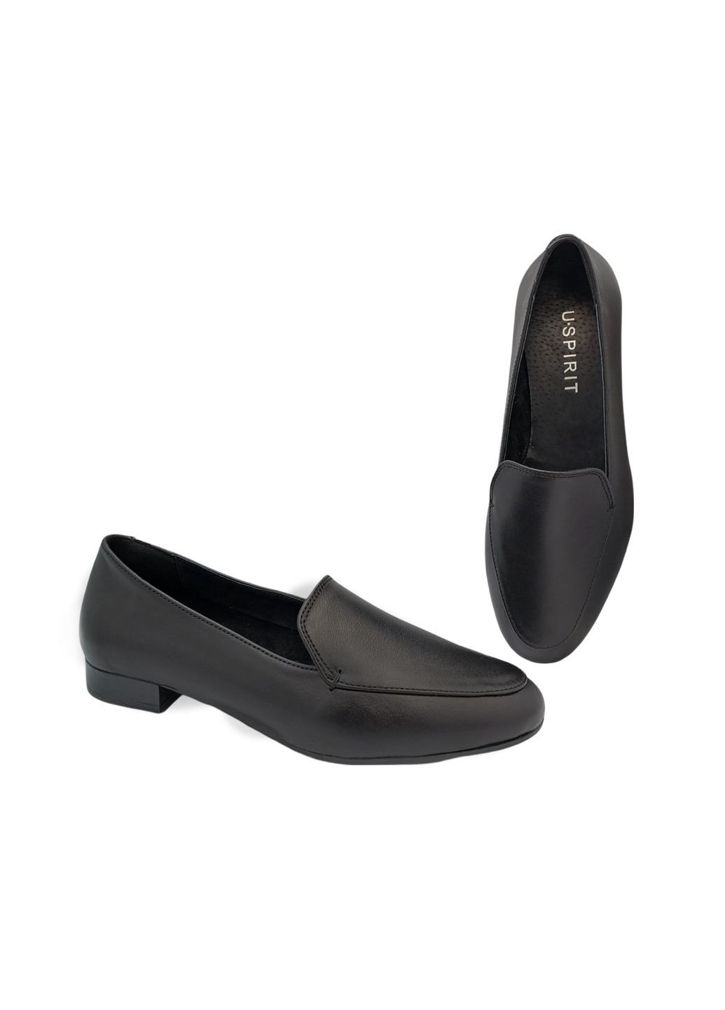 U.Spirit Лоферы черный з натуральная кожа, украина — всесезон (319326925)