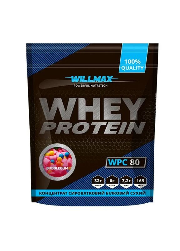 Сироватковий протеїн 80 Whey Protein 80, бабл-гам, 920 г Willmax (363968300)