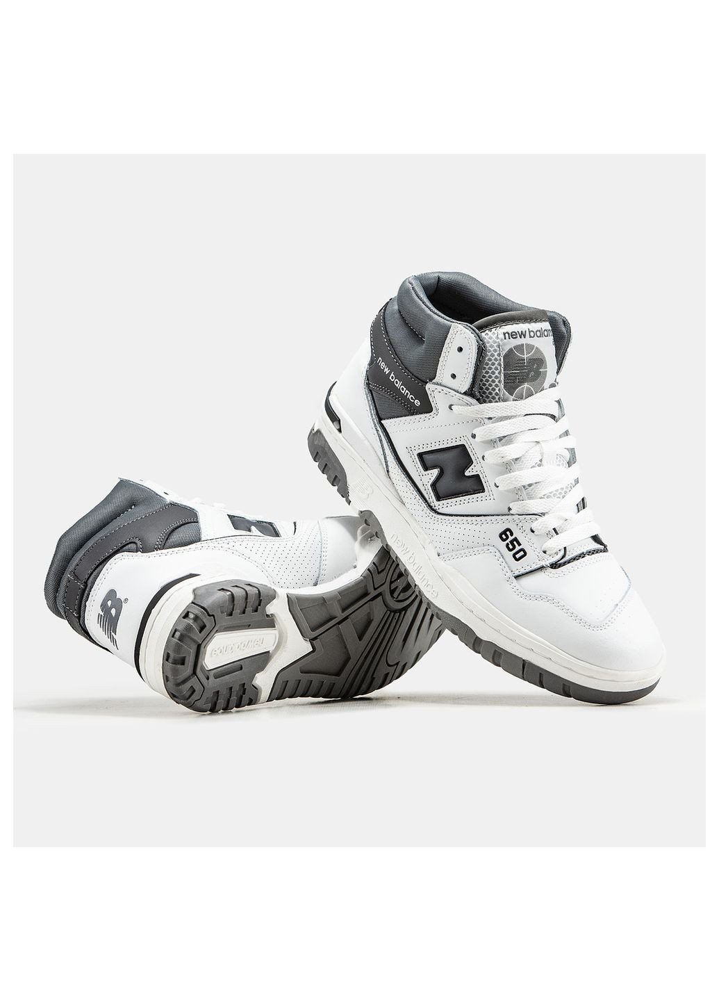 Цветные демисезонные кроссовки мужские New Balance 650 White/Gray