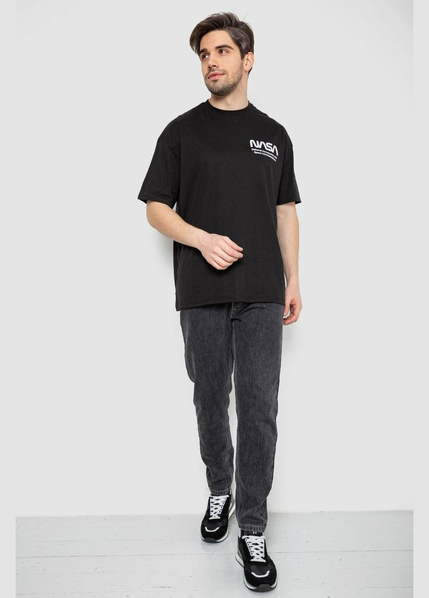 Черная футболка мужская с принтом. Andi