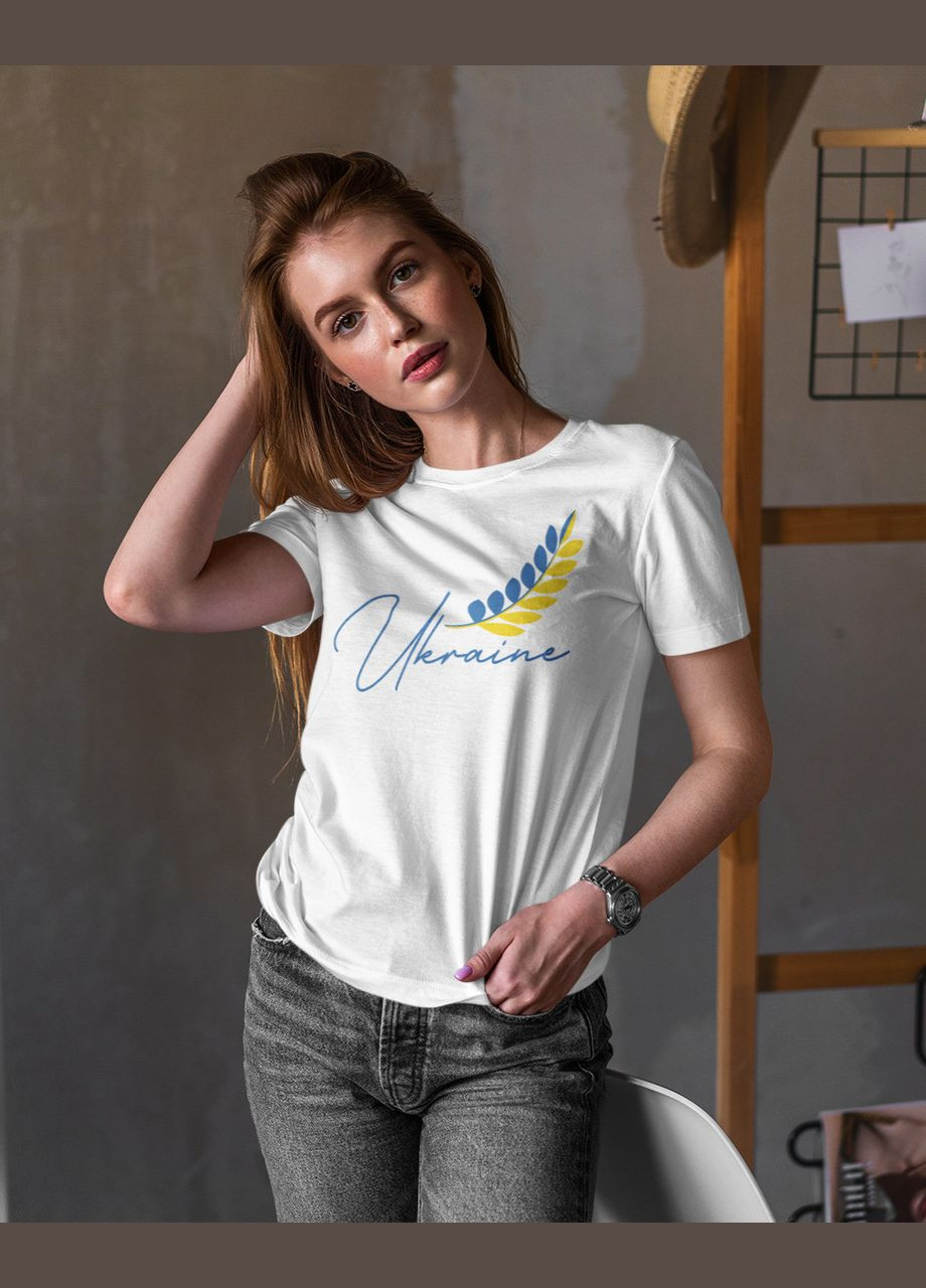 Жіноча патріотична футболка Ukraine чорна 44 Mishe 240014 - (292564255)