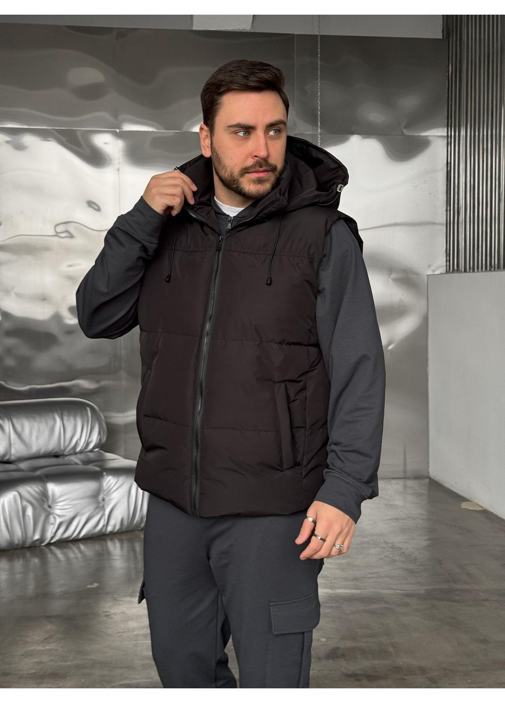 Жилетка безрукавка мужская Easy No Brand (351150438)