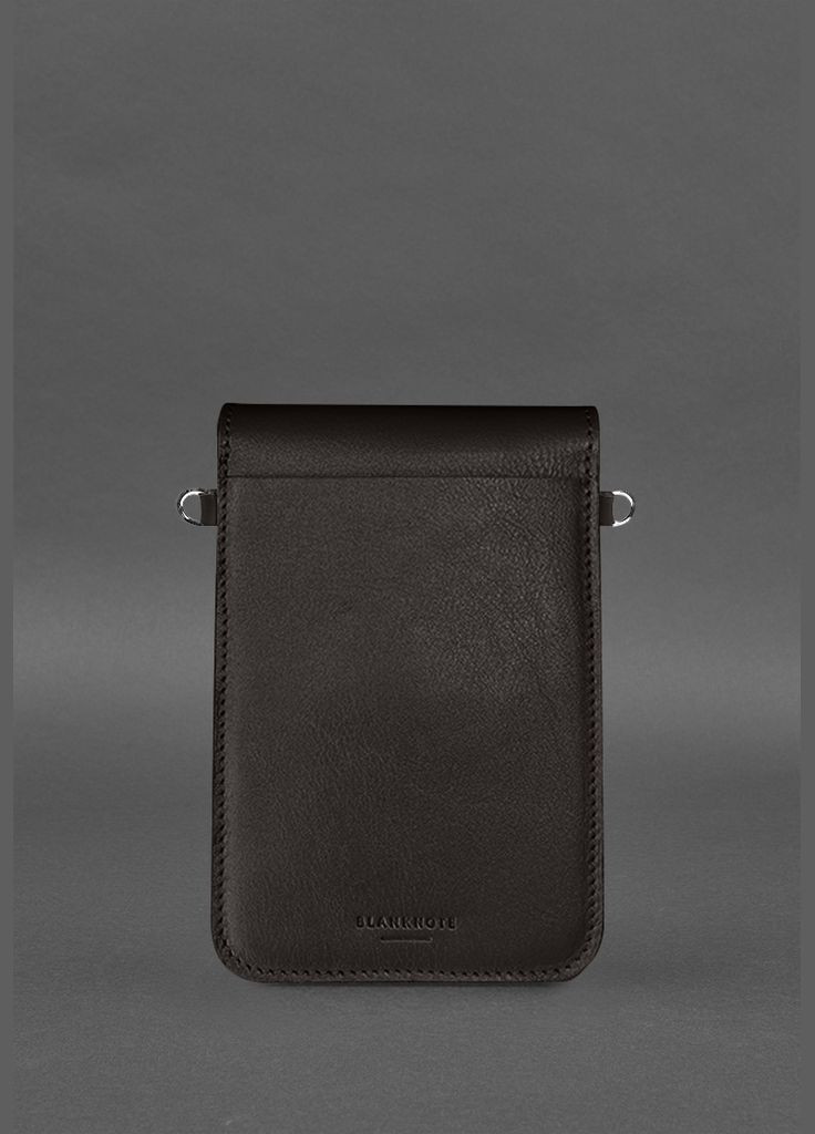 Шкіряна сумка для телефону Tina Темно-коричнева (A-028825) BlankNote (327874131)