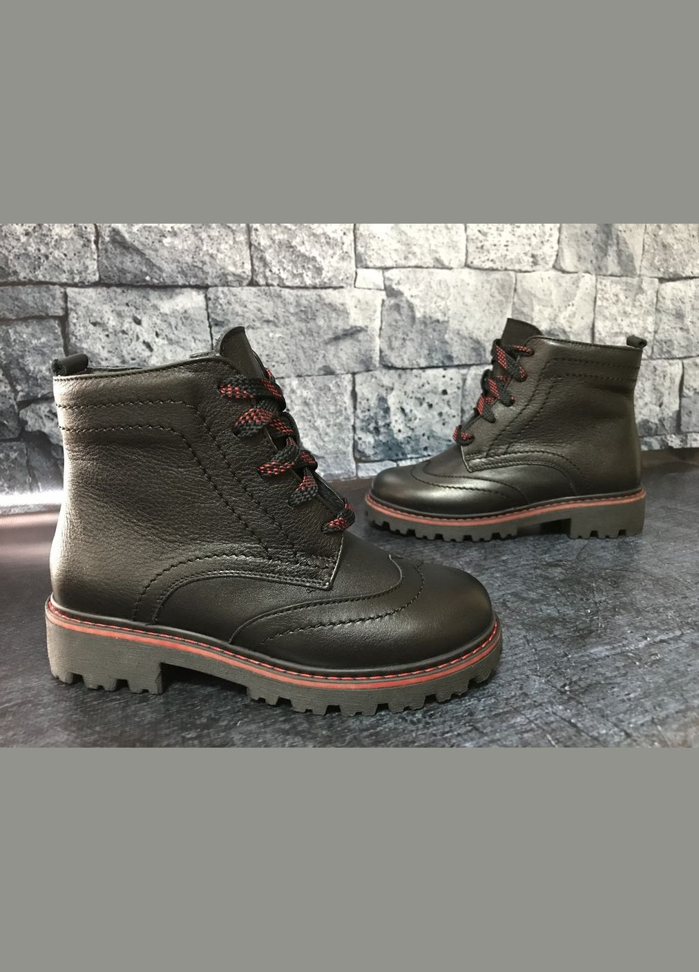 Шкіряні демісезонні черевики для дівчаток, Bistfor Черевики (305576179)