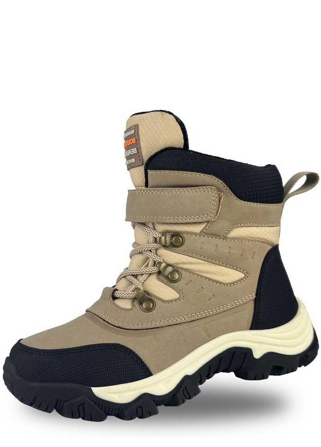 Бежевые кэжуал зимние сноубутсы на овчине cp40541-0 Jong Golf