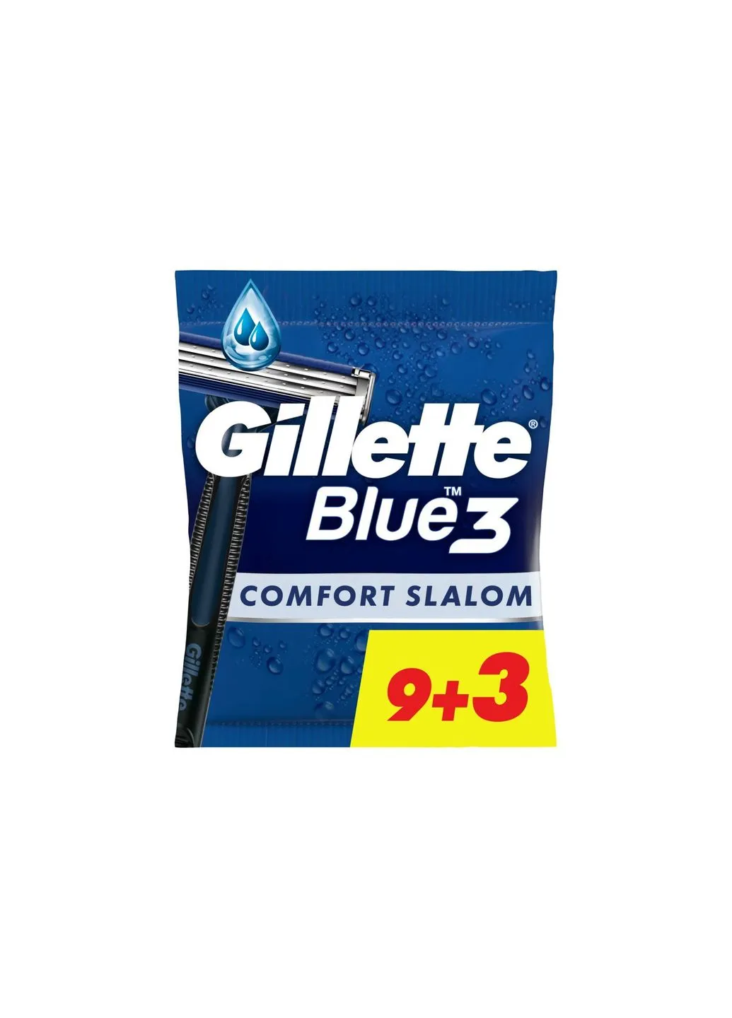 Бритва Blue 3 Comfort Slalom 12 шт. (8006540808771) Gillette Blue 3 Comfort Slalom 12 шт. (349822683)