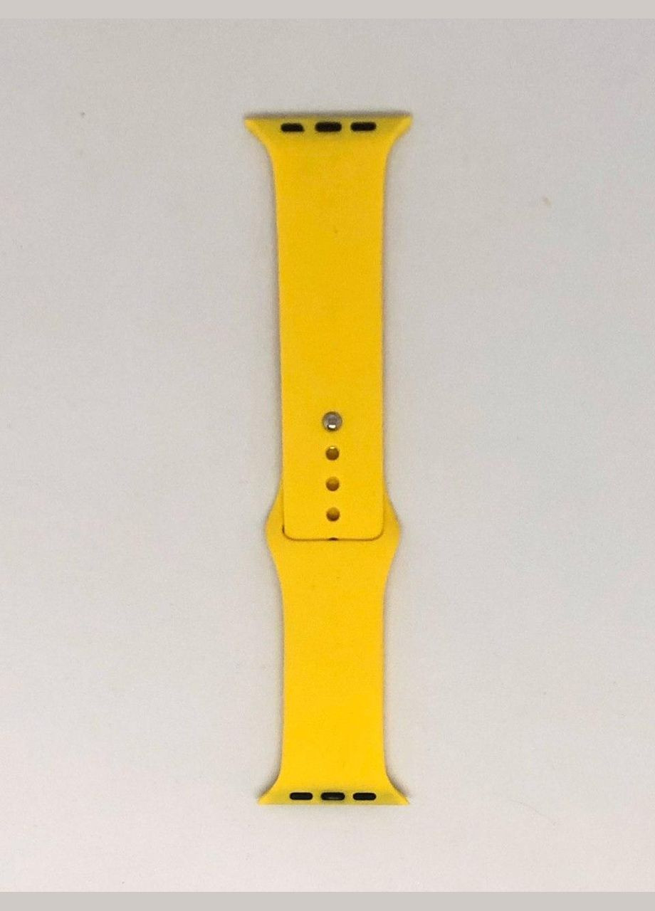 Ремінець Apple watch "Жовтий №4" - 38/40/41 mm, довжина M-L Foxconn (338825580)