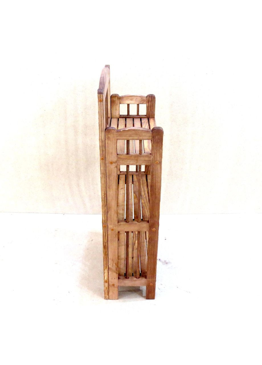 Этажерка разборная из дерева Глостер 3 мускат (МЕБ-302407) No Brand (327849225)