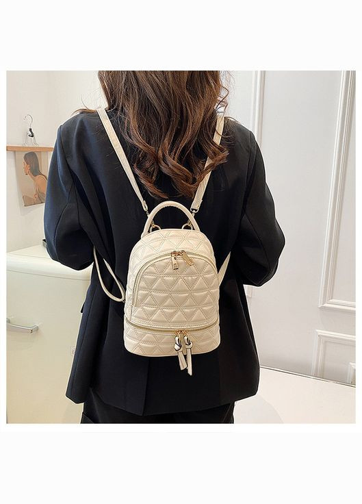 Міні-рюкзак міський жіночий бежевий КиП (317319557)