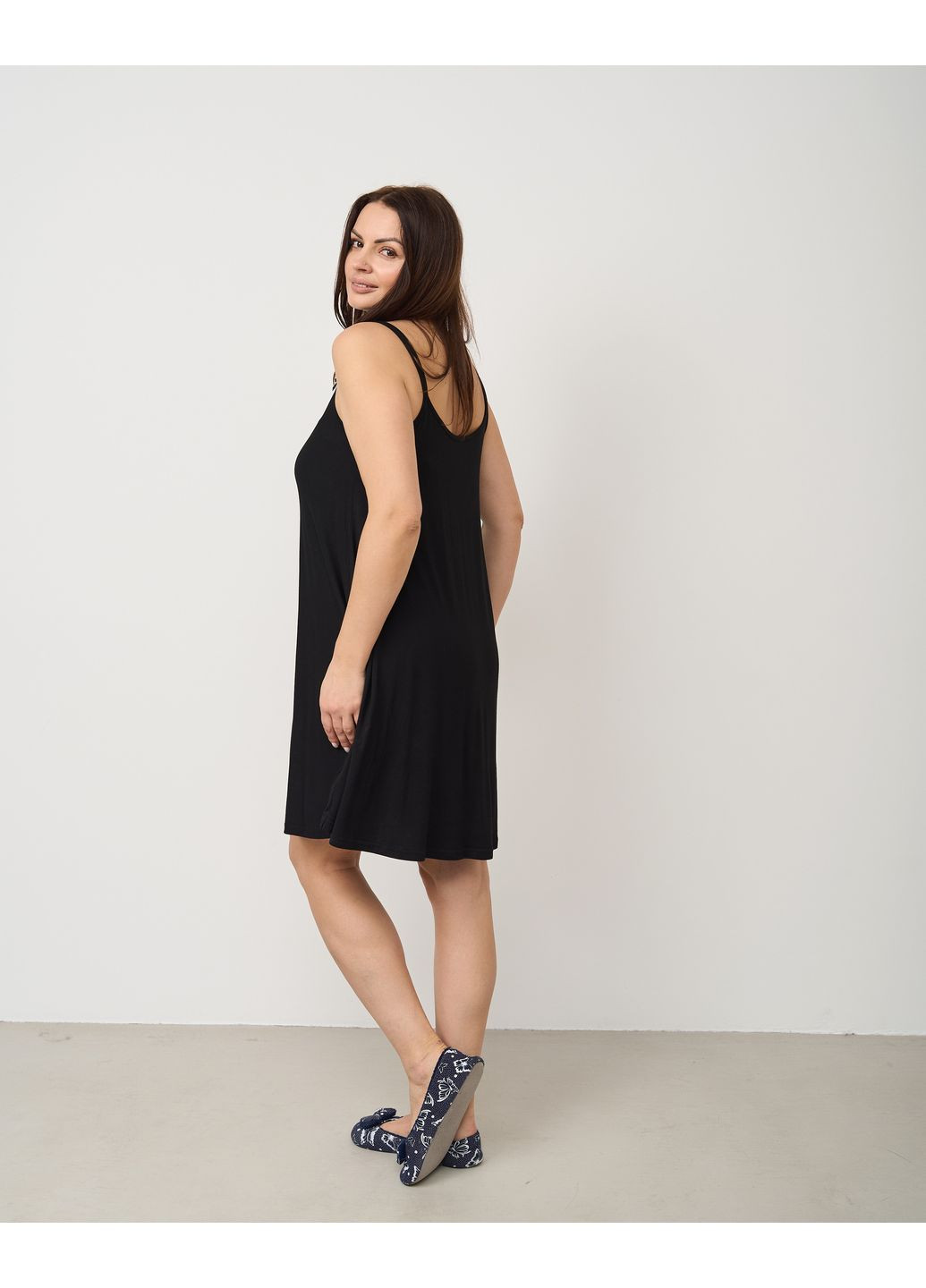 Женская сорочка на тонких бретельках Nicoletta (349444330)