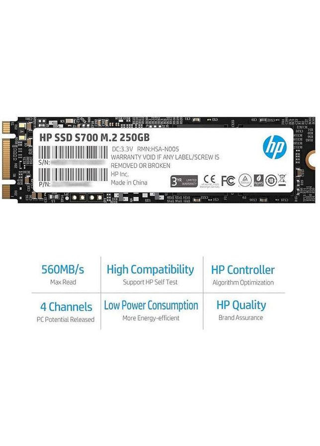 SSD 250Gb S700 M.2 2280 SATA III 3D NAND, Retail HP (314747874)