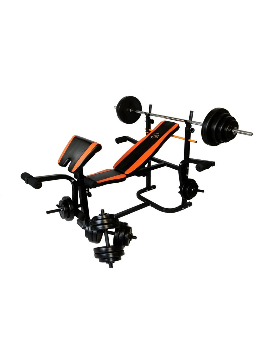Скамья Для Жима универсальная 0020 с партой Скотта + Набор штанга и гантели на 60 кг. WCG (346533779)
