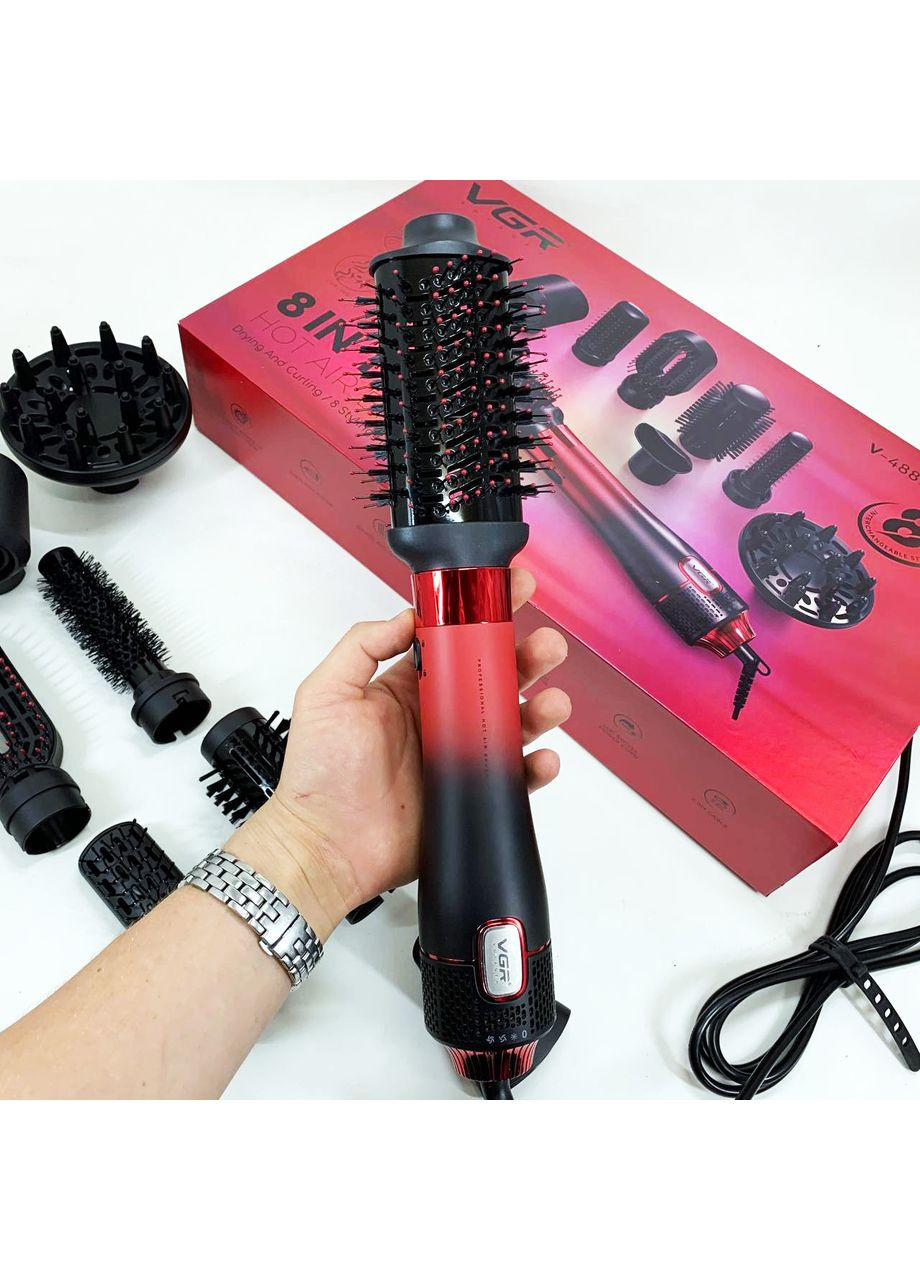 Дорожный мощный фен для волос 8 в 1 V-488, Электрический фен для укладки, Удобный XN-480 электрический фен VGR (351486402)
