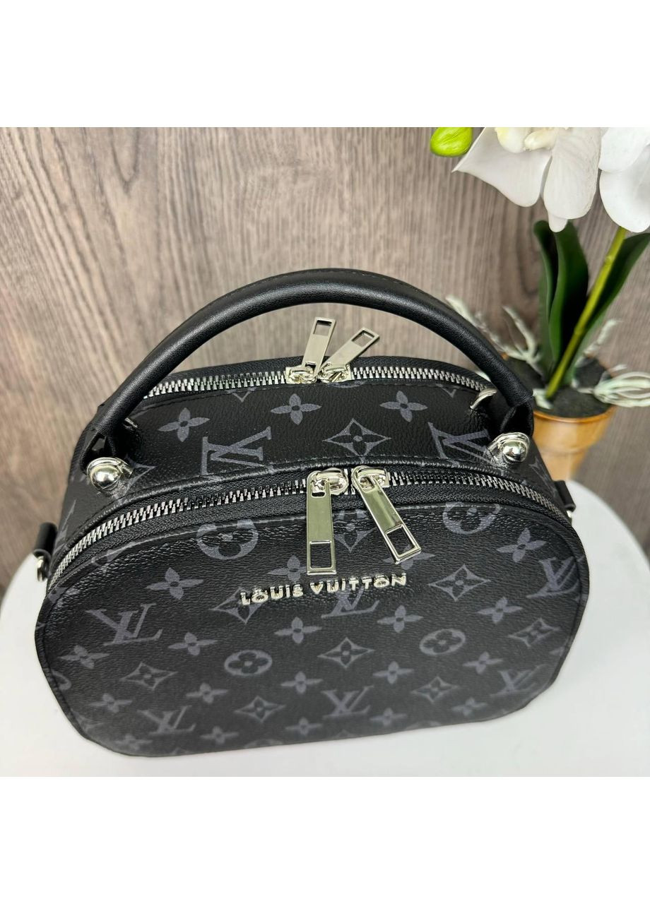 Жіноча міні сумка з екошкіри на плече і шкіряний поясний ремінь чорний ProDobro (363259240)