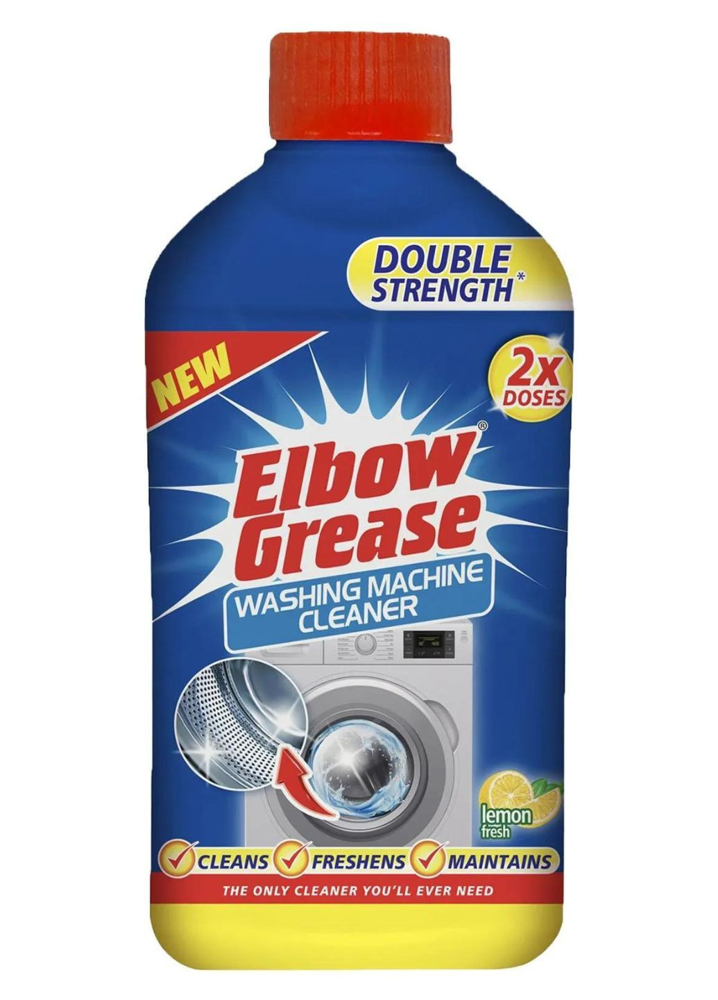 Средство для чистки стиральных машин Washing Machine Cleaner Lemon Fresh 250 мл Elbow Grease (294194807)