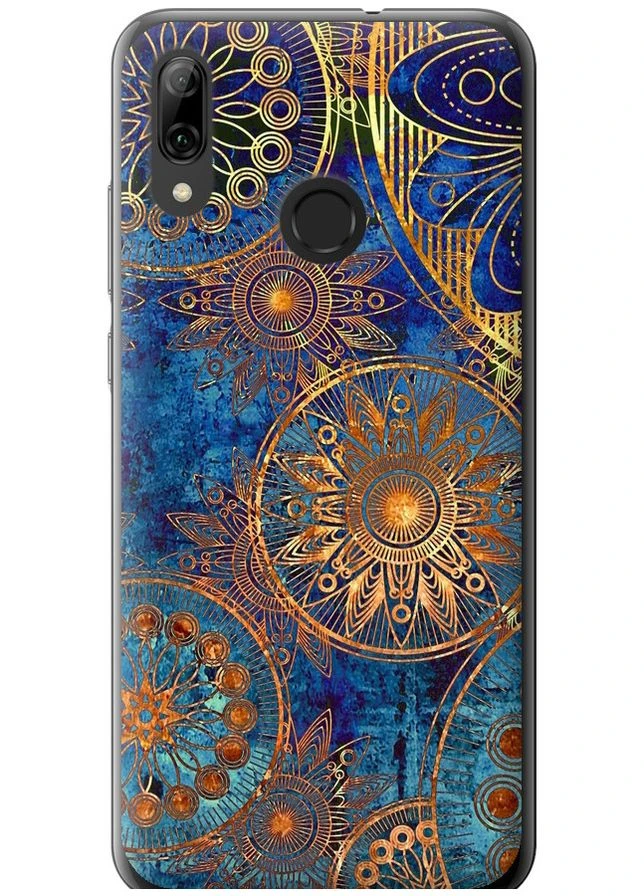 2D пластиковий чохол 'Золотий візерунок' для Endorphone Huawei P Smart 2019 (375465653)