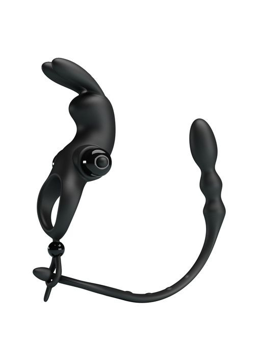 Насадка на член Vibration Penis Sleeve V Чорна - CherryLove LyBaile (282960672)