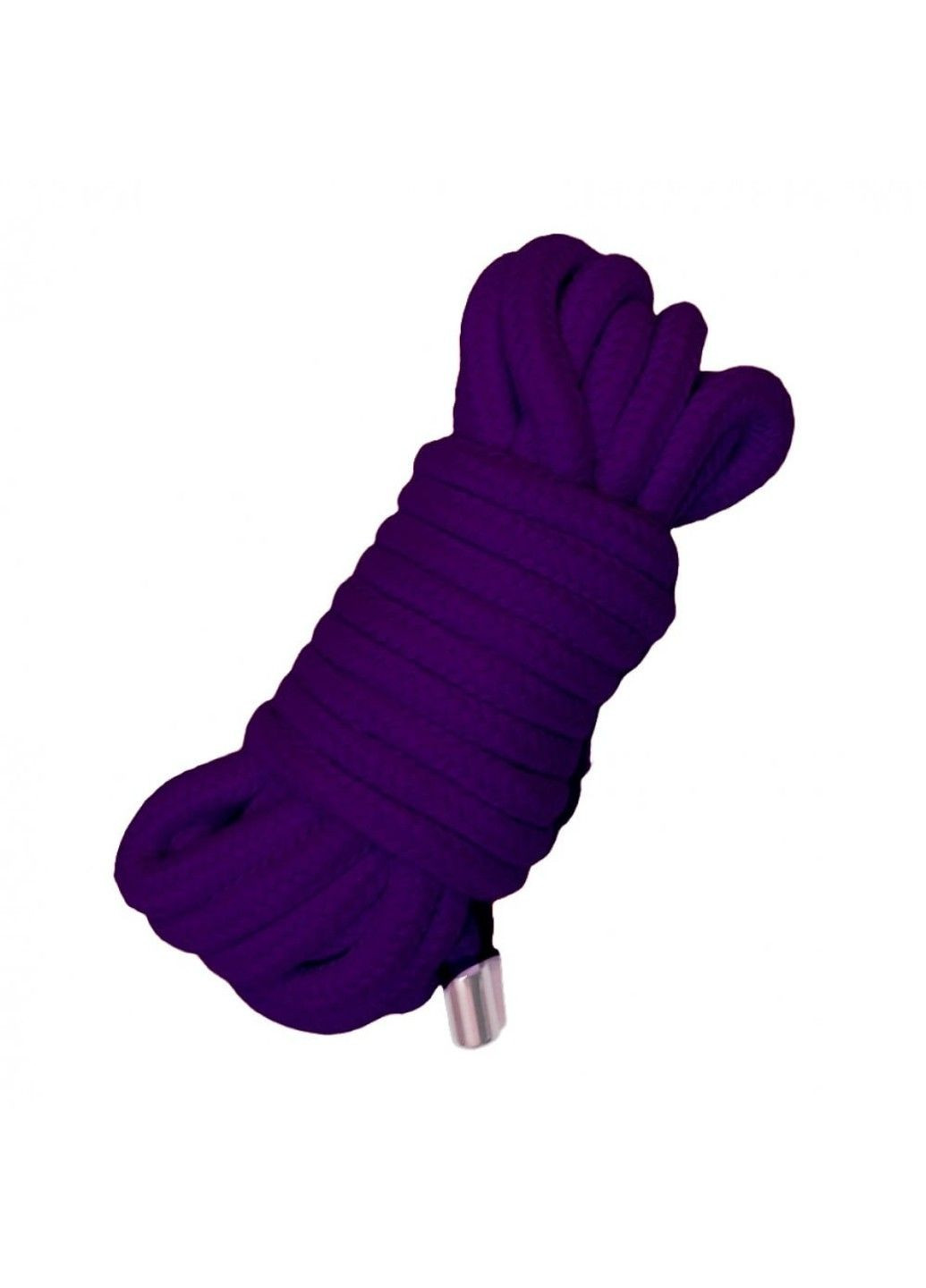Веревка для связывания 5 метров, наконечники металл, фиолетовая DS Fetish (292011532)