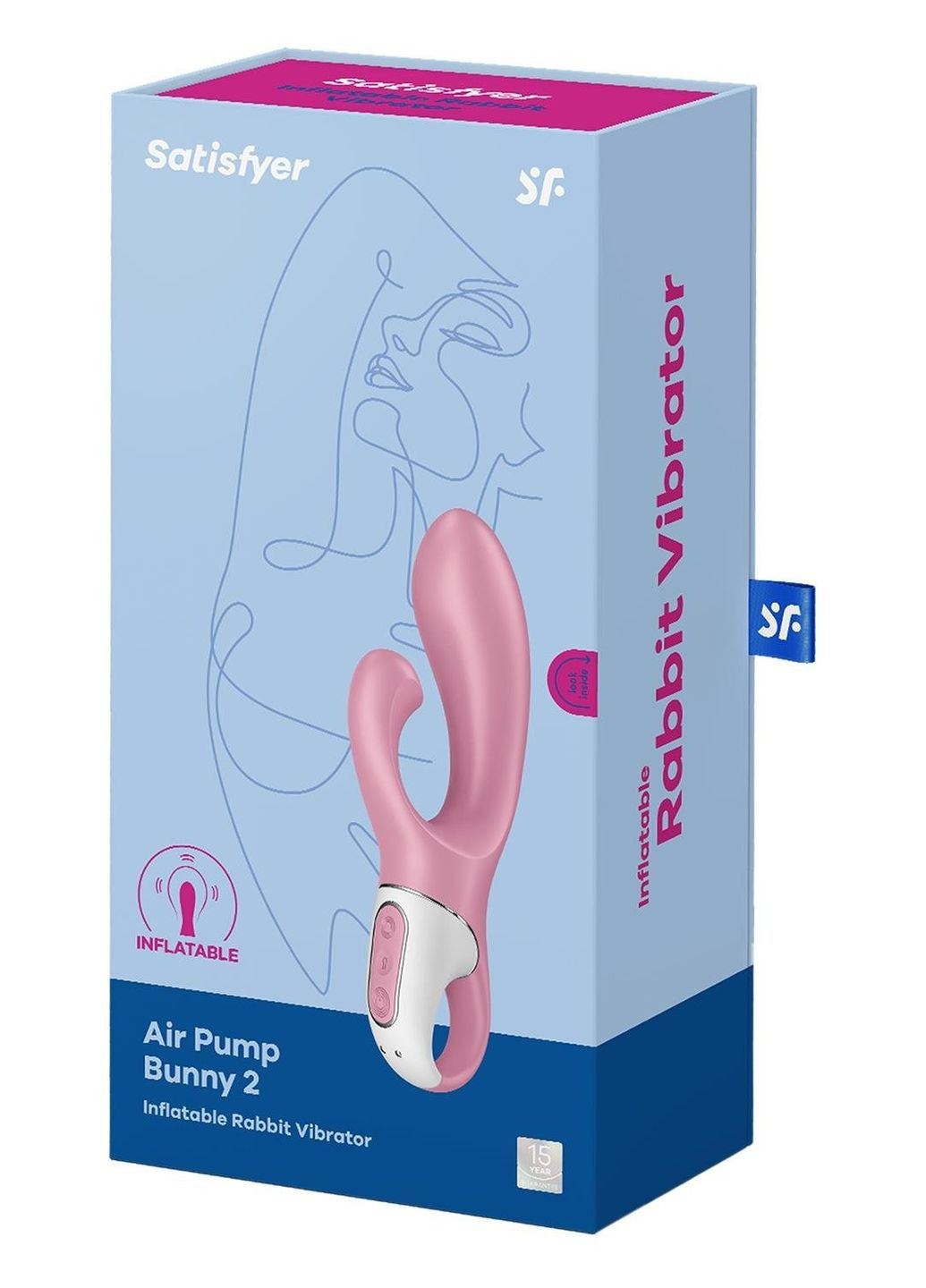 Вибратор кролик Air Pump Bunny 2 с технологией давления воздуха, Satisfyer (347315075)