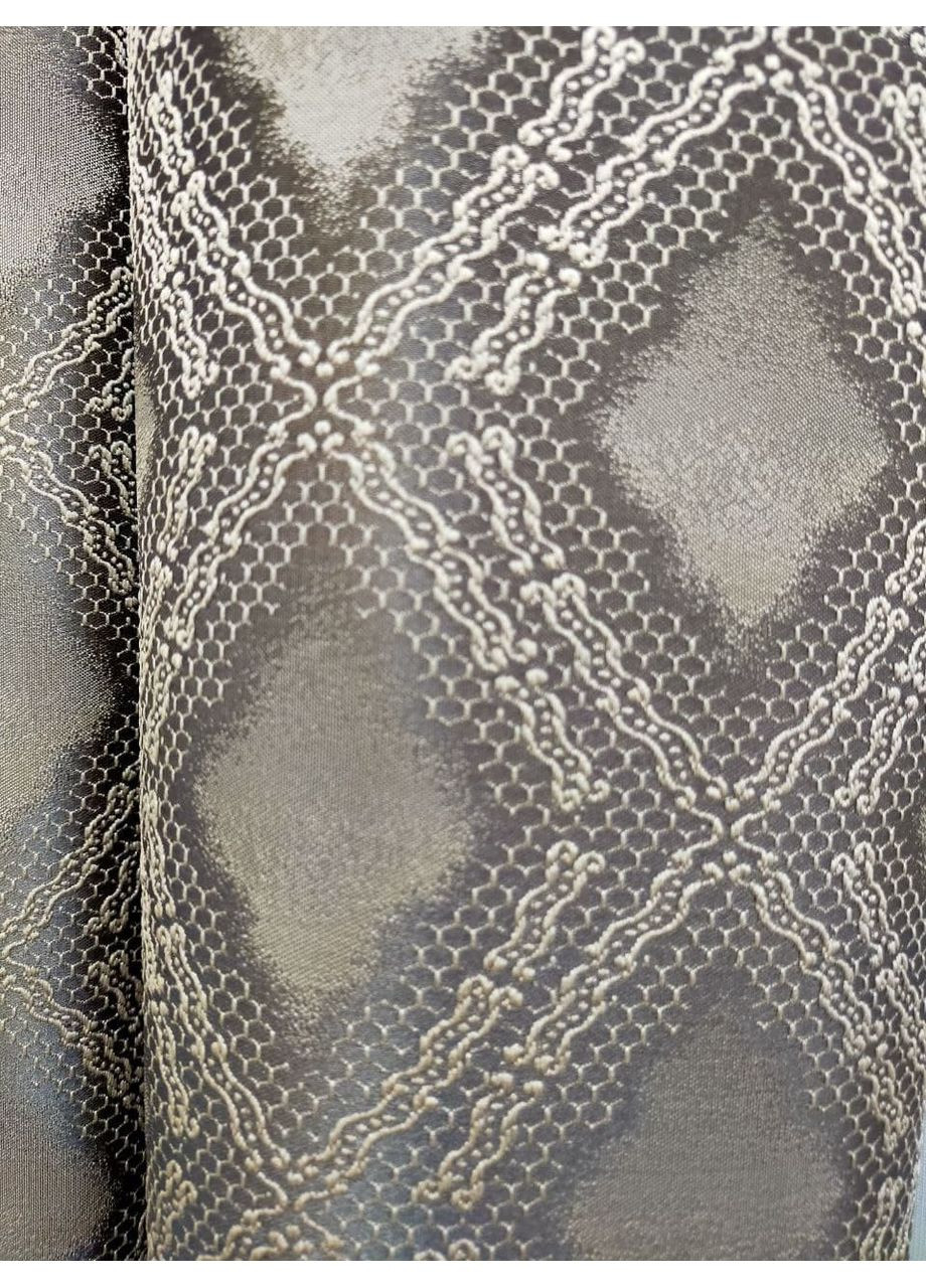 Комплект Штор с рисунком "Ромб" коричневый 100х260 No Brand (353829496)