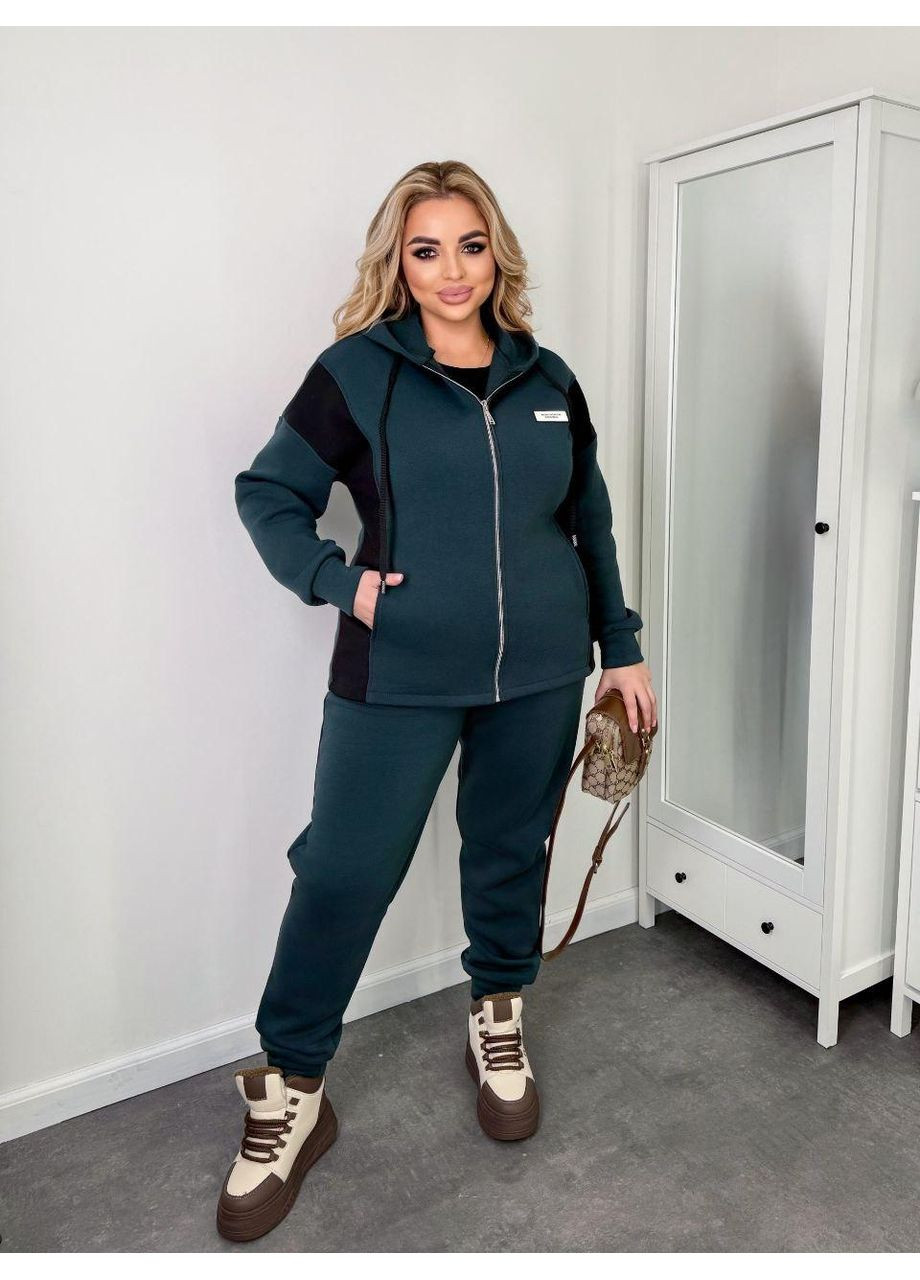 Теплый повседневный костюм оверсайз с лампасами, полномерный Sofia 61 (365838538)