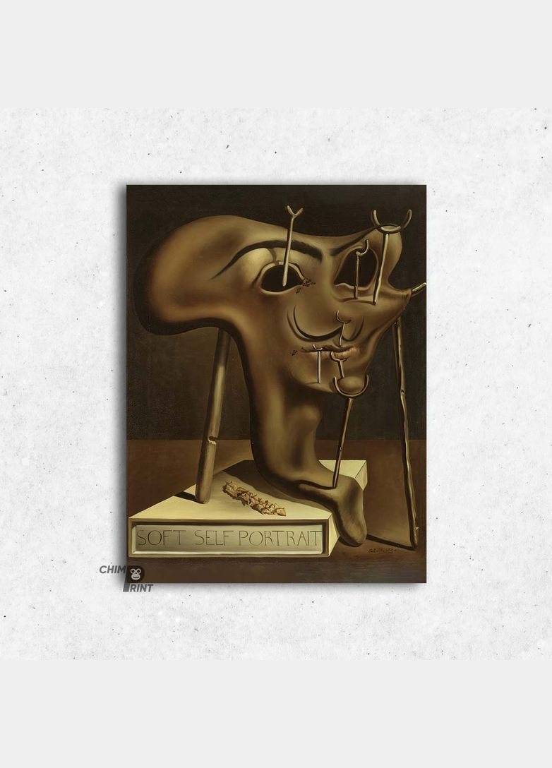 Печать на холсте Мягкий автопортрет с жареным беконом Сальвадора Дальше 40x60 No Brand (346494997)