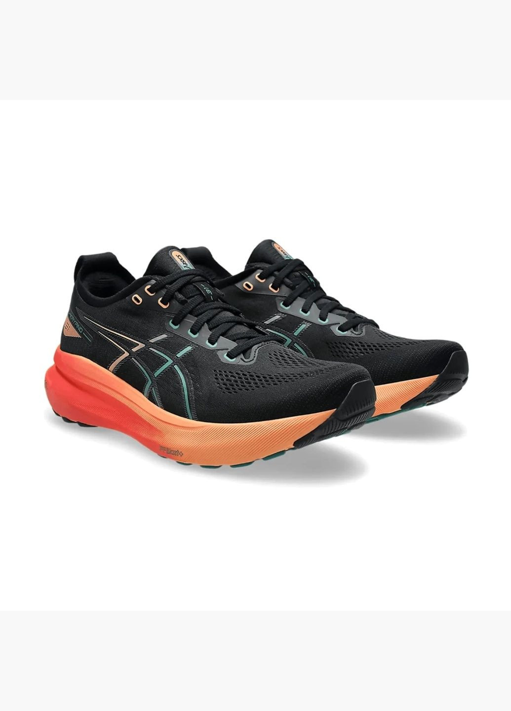 Чорні кросівки чоловічі gel kayano 31 black/orange 1011b867-004 Asics