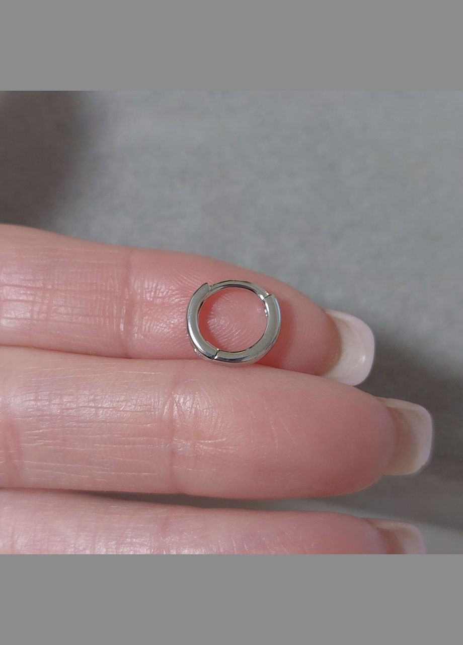 Серьга кольцо 8 мм (1шт) для хрящика, хеликса MK1175-1 DeKolie (316132234)