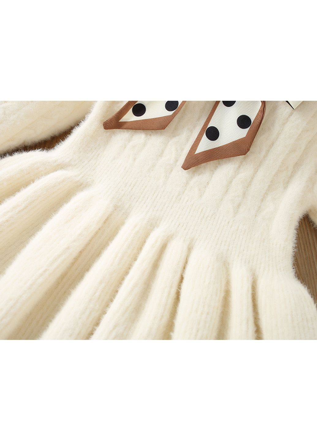 Молочное платье No Brand (303415833)