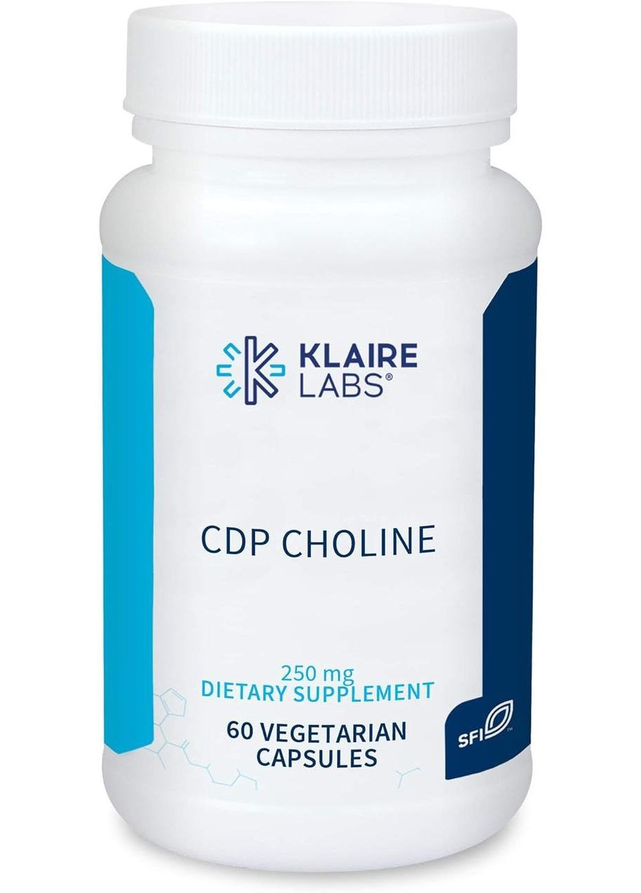 CDP Choline 250 мг 60капсул Klaire Labs (303406431)