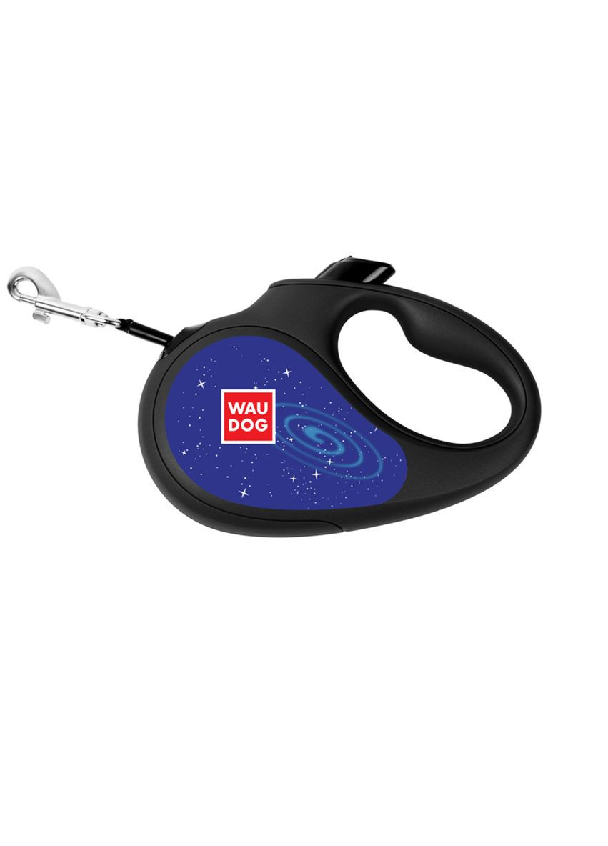 Поводок-рулетка для собак R-leash, рисунок "Космос. Ракета", светоотражающая лента, L, до 50 кг, 5 м WAUDOG (279567899)