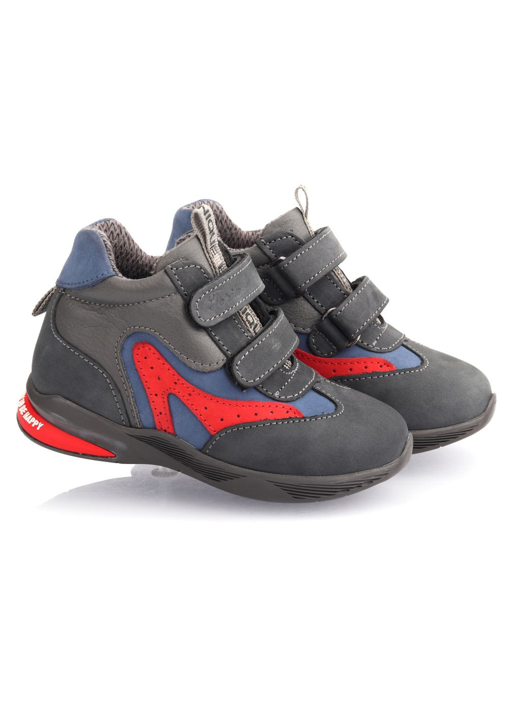 Черевики осінні 902 для хлопчиків сіро-червоні, нубук. Розмір Topitop (366875439)