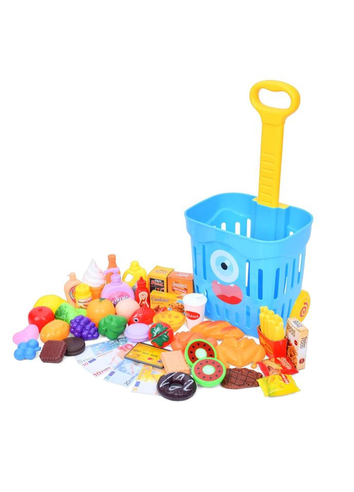 Дитячий візок із продуктами 35631(Blue) 49 продуктів Bambi (365867222)