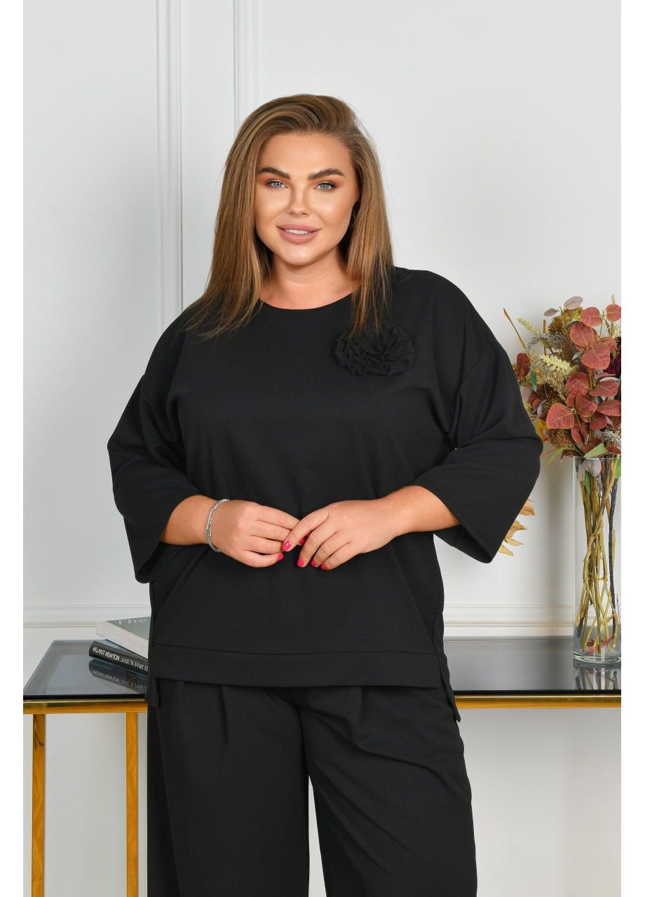 Костюм креп-стрейч туніка та брюки палаццо Україна (366089260)