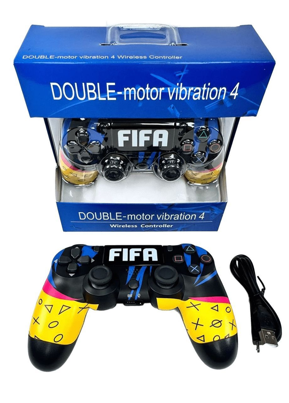 Ігровий контролер бездротовий Motor Vibration 4 Wireless Controller PS4/PC FIFA (2104618740) Double (367056622)