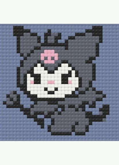 Алмазная мозаика (мини) Куромы (Kuromi), 10х10 см (ODM0103) Origami (362422642)