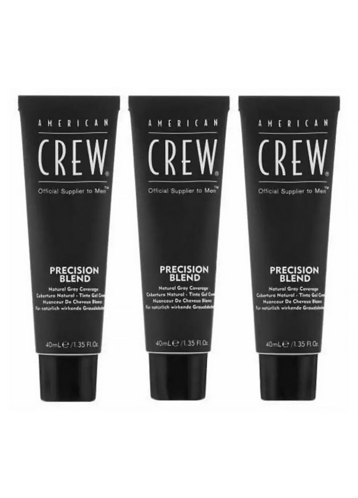 Система маскировки седых волос уровень 23 Precision Blend Dark 3х40 738678248355 American Crew (316617130)
